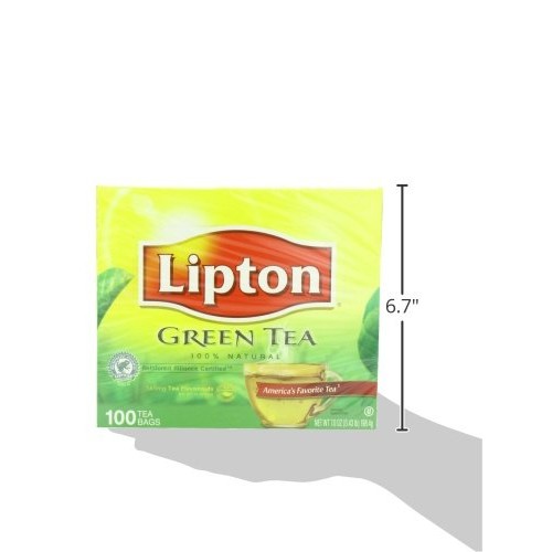 Lipton Green Tea, 100 Percent Natural 100 Ct
