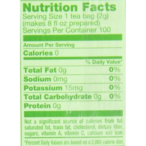 Lipton Green Tea, 100 Percent Natural 100 Ct