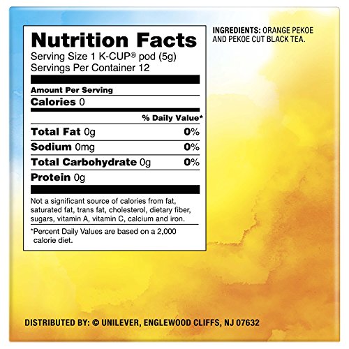 Lipton Iced Black Tea, Unsweetened K Cups Pods, 12 Ct