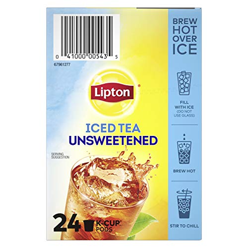 Lipton Iced Tea K-Cup Pods For A Cold Beverage Unsweetened Black