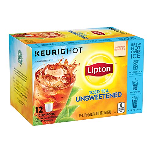 Lipton Iced Tea K-Cup Pods For A Cold Beverage Unsweetened Black