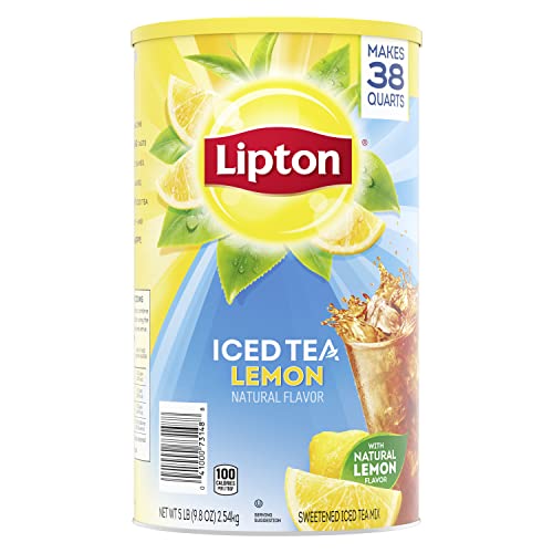 Lipton Iced Tea Mix For a Refreshing Cool Beverage Lemon Black T...