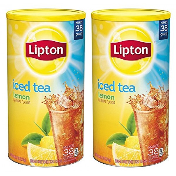 Lipton Iced Tea Mix, Lemon 38 qt - Pack of 2