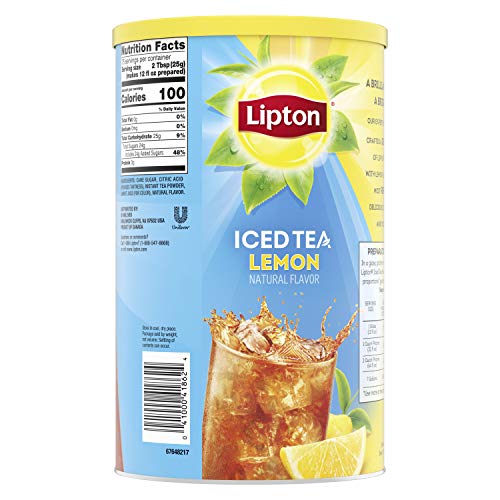 Lipton Iced Tea Mix, Lemon Tea, Sweetened Iced Tea, Makes 28 Quarts