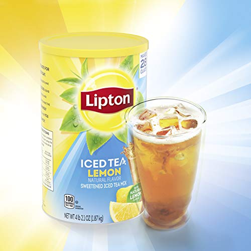 Lipton Iced Tea Mix, Lemon Tea, Sweetened Iced Tea, Makes 28 Quarts