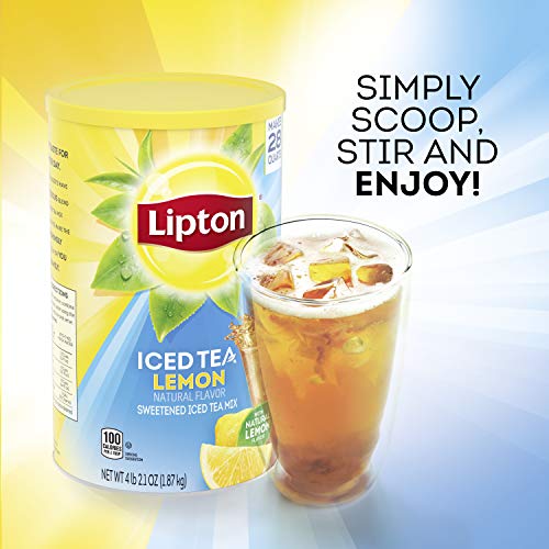 Lipton Iced Tea Mix, Lemon Tea, Sweetened Iced Tea, Makes 28 Quarts