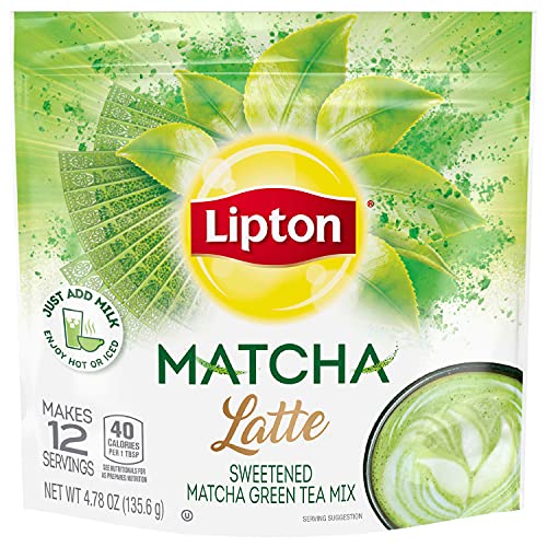 Lipton Japanese Matcha Latte Powder Mix Matcha Powder Sweetened ...