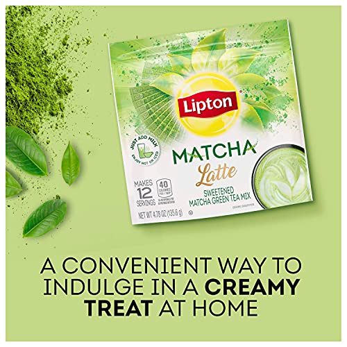 Lipton Japanese Matcha Latte Powder Mix, Sweetened, Add Milk of ...