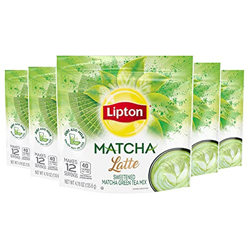 Lipton Japanese Matcha Latte Powder Mix, Sweetened, Add Milk of ...