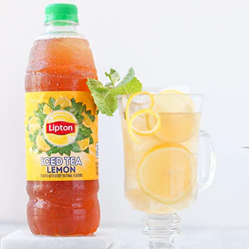 Lipton Lemon Iced Green Tea Plastic Bottle 16.9 fl oz 24 Pack