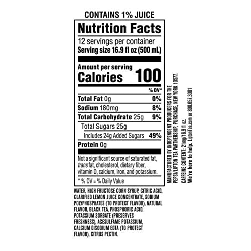 Lipton Lemon Iced Green Tea Plastic Bottle 16.9 fl oz 24 Pack