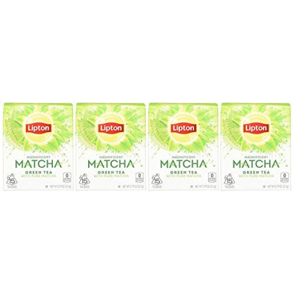 Lipton Magnificent Matcha Tea Bags For a Warm Beverage Green Tea...