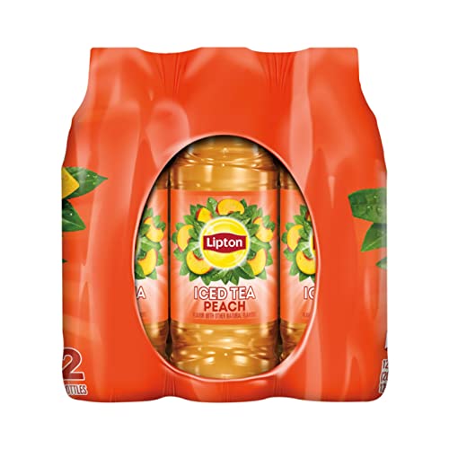 Lipton Peach Iced Black Tea Plastic Bottle 16.9 fl oz 24 Pack