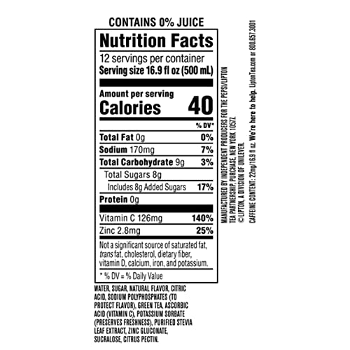 Lipton Pineapple Mango Iced Green Tea Plastic Bottle 16.9 fl oz ...