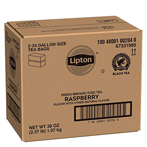Lipton Raspberry Unsweetened Iced Tea Bags Made With Tea Leaves ...