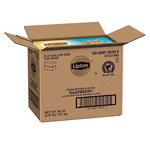 Lipton Raspberry Unsweetened Iced Tea Bags Made With Tea Leaves ...
