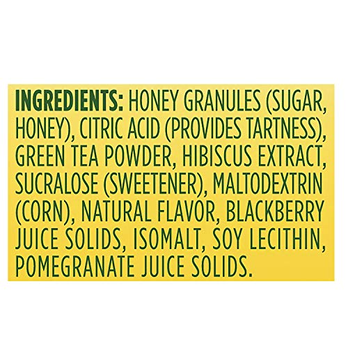 Lipton Tea And Honey Iced Green Tea To-Go Packets, Blackberry Po