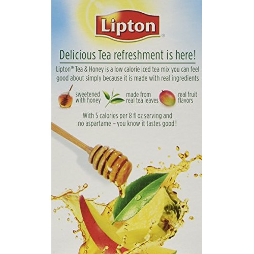 Lipton Tea &Amp; Honey To-Go Packets - Mango Pineapple Iced Green Te