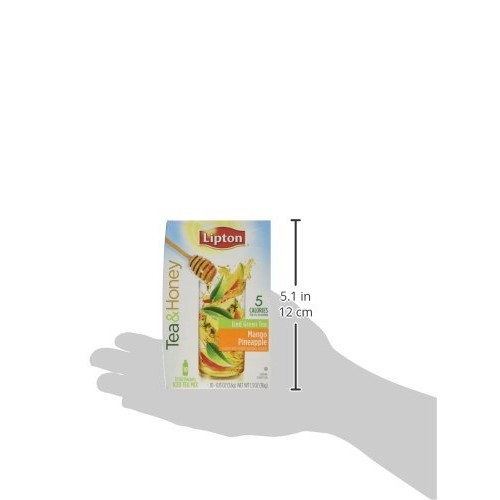Lipton Tea &Amp; Honey To-Go Packets - Mango Pineapple Iced Green Te