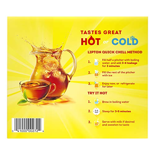 Lipton Tea Bags For A Delicious Beverage Decaffeinated Black Tea