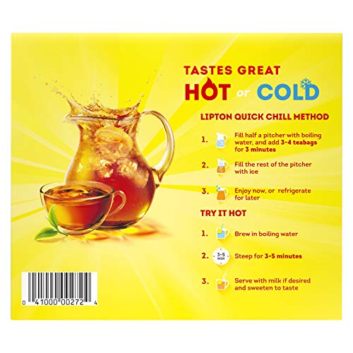Lipton Tea Bags For A Delicious Beverage Decaffeinated Black Tea