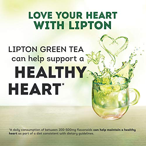 Lipton Tea Bags, Green Tea, Can Help Support a Healthy Heart, 40...