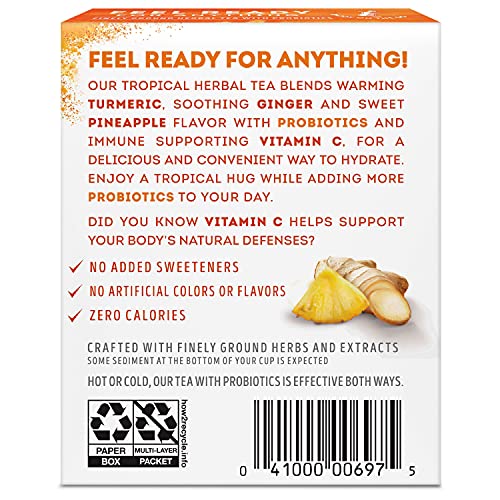 Lipton Tea Sachets For a Refreshing Cup of Flavored Tea Turmeric...