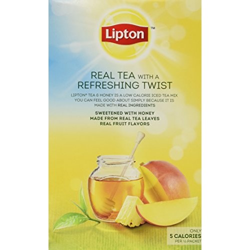 Lipton To Go Stix Iced Green Tea Mix, Tea And Honey, Mango Pinea