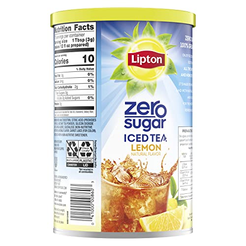 Lipton Zero Sugar For a Refreshing Cool Beverage Lemon Iced Tea ...