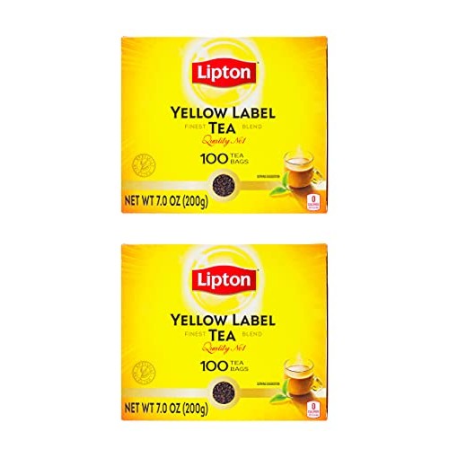 Lipton Yellow Label Finest Blend Tea Bags 100 Tea Bags Pack Of 2