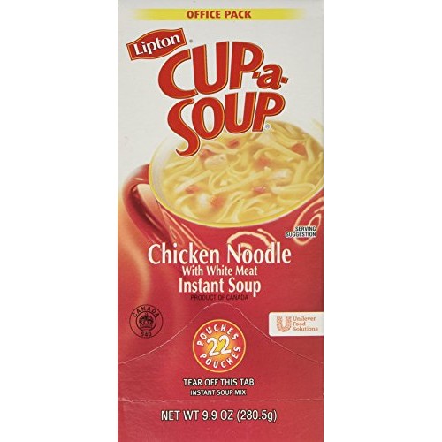 Lipton Cup-A-Soup, Chicken Noodle, 9.9 Ounce,22-Count