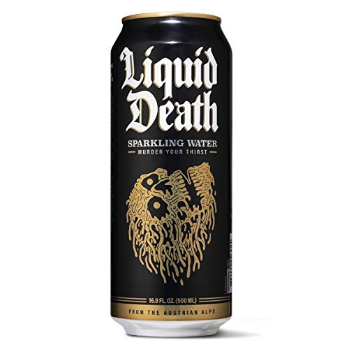 Liquid Death Sparkling Water, 16.9 Oz. Tallboys 12-Pack