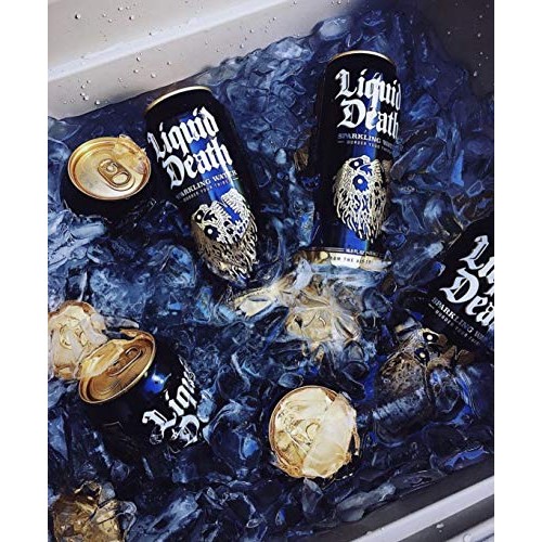 Liquid Death Sparkling Water, 16.9 Oz. Tallboys 12-Pack