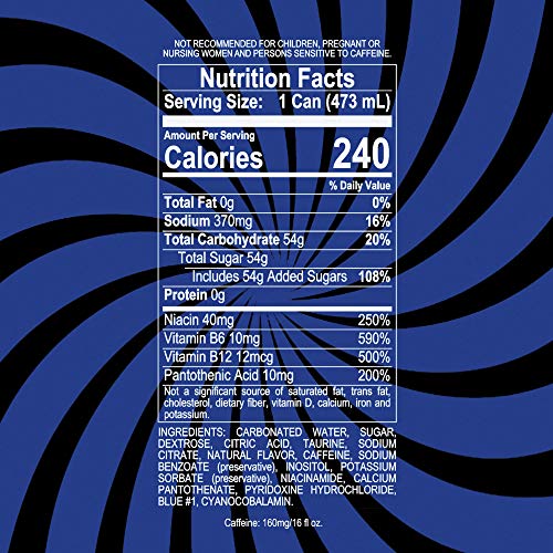 Liquid Ice Energy Drink - Arctic Berry 16 Fl Oz, 12 Count