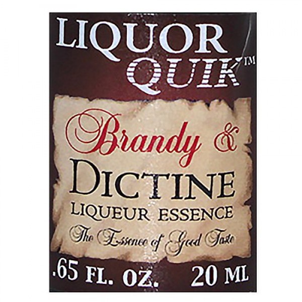 Liquor Quik Natural Brandy Essence, 20 mL Brandy and Dictine Li...