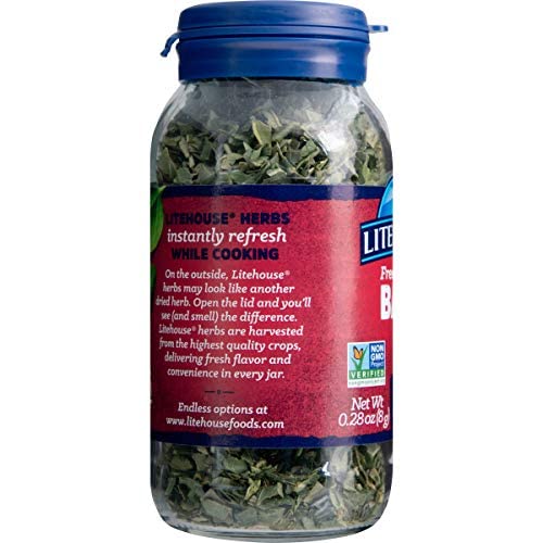 Litehouse Freeze Dried Basil - Dried Basil Leaves, Substitute Fo