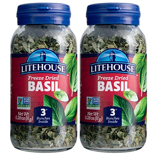 Litehouse Freeze Dried Basil - Dried Basil Leaves, Substitute Fo