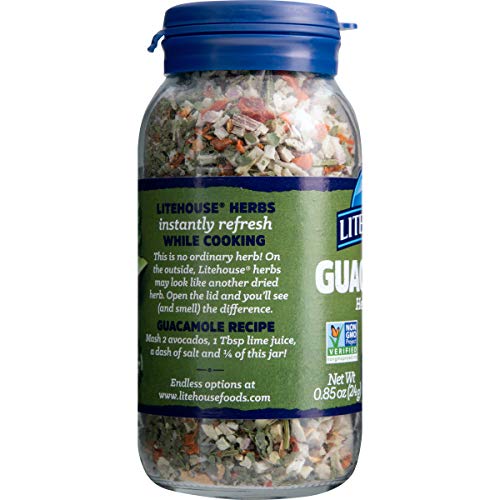 Litehouse Freeze Dried Guacamole Herb Blend, 0.85 Ounce, 6-Pack