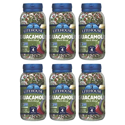 Litehouse Freeze Dried Guacamole Herb Blend, 0.85 Ounce, 6-Pack