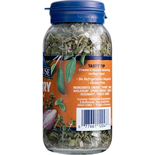 Litehouse Freeze-Dried Herb Variety Gift Set, Basil, Garlic, Or