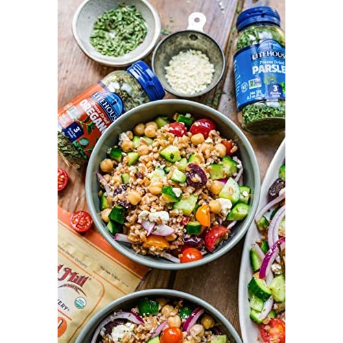 Litehouse Freeze-Dried Herb Variety Gift Set, Basil, Garlic, Or