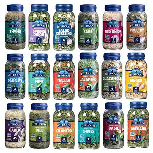 Litehouse Freeze-Dried Herbs All 18 Herbs And Blends Variety Gif