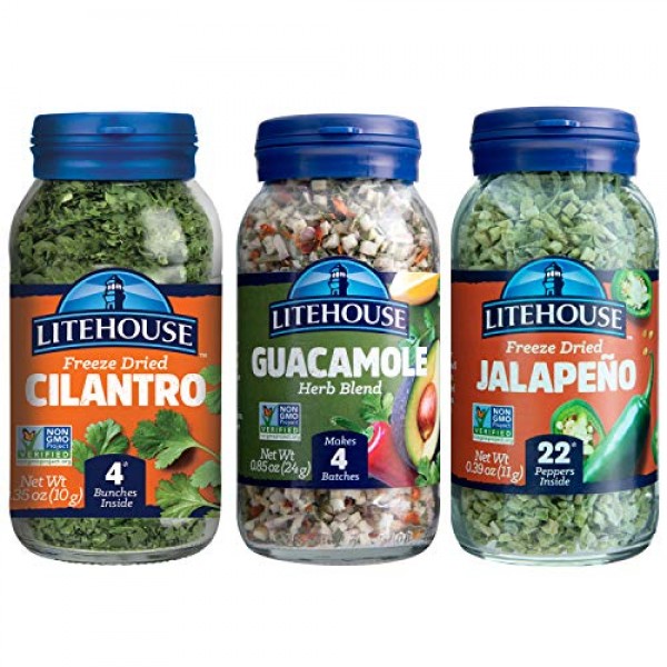 Litehouse Freeze-Dried Herbs Flavors of Easy Guacamole, Guacamo...