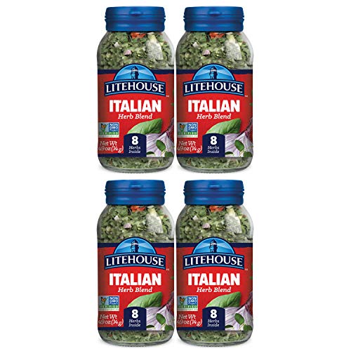 Litehouse Freeze Dried Italian Herb Blend, 0.49 Ounce, 4-Pack