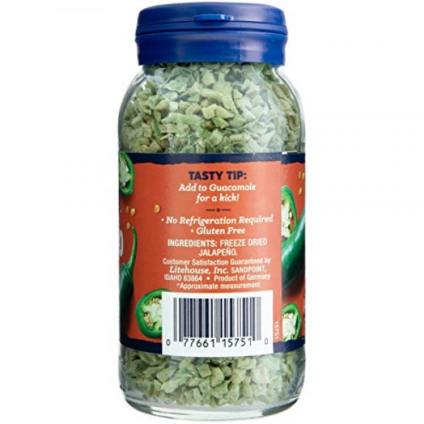 Litehouse Freeze Dried Jalapeno Herb, 0.39 Ounce, 6-Pack