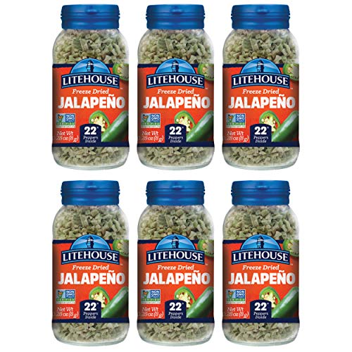 Litehouse Freeze Dried Jalapeno Herb, 0.39 Ounce, 6-Pack