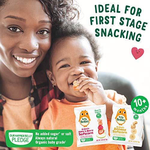 Baby Bellies Organic Softcorn Baby Snack, Banana, Pack Of 7 Indi