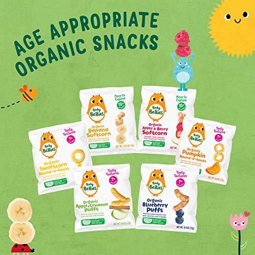 Baby Bellies Organic Softcorn Baby Snack, Banana, Pack Of 7 Indi