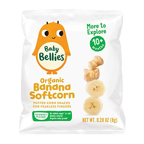 Baby Bellies Organic Softcorn Baby Snack, Banana, Pack Of 7 Indi