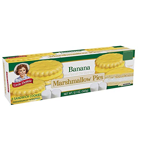 Little Debbie Banana Marshmallow Pies 8 count 12.1 oz Box - Pa...